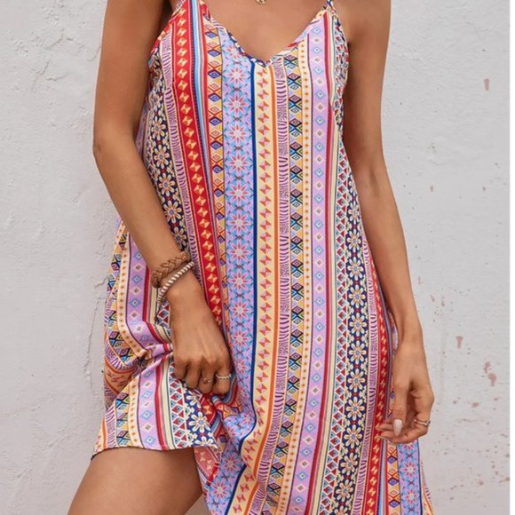 Boho Floral Print Cami Dress - Picture 4 of 6